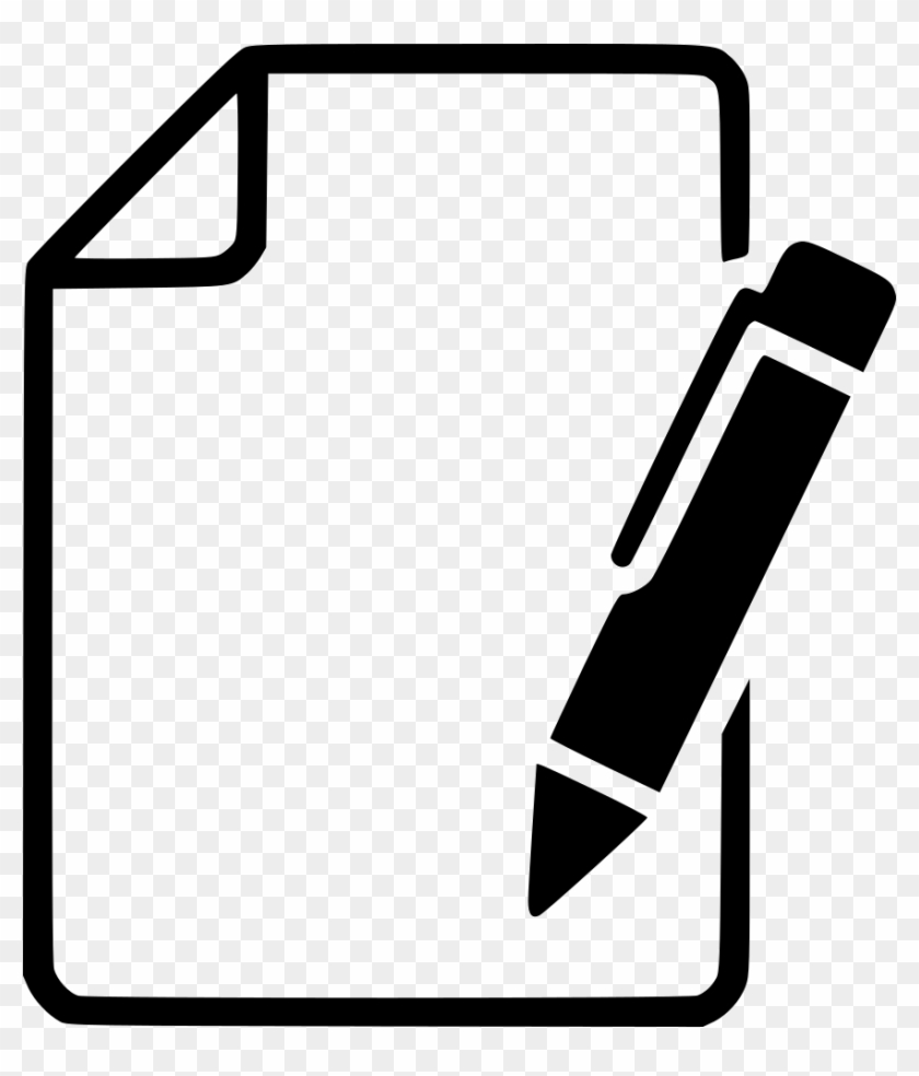 Paper Pen Svg Png Icon Free Download - Pen And Paper Icon #206962