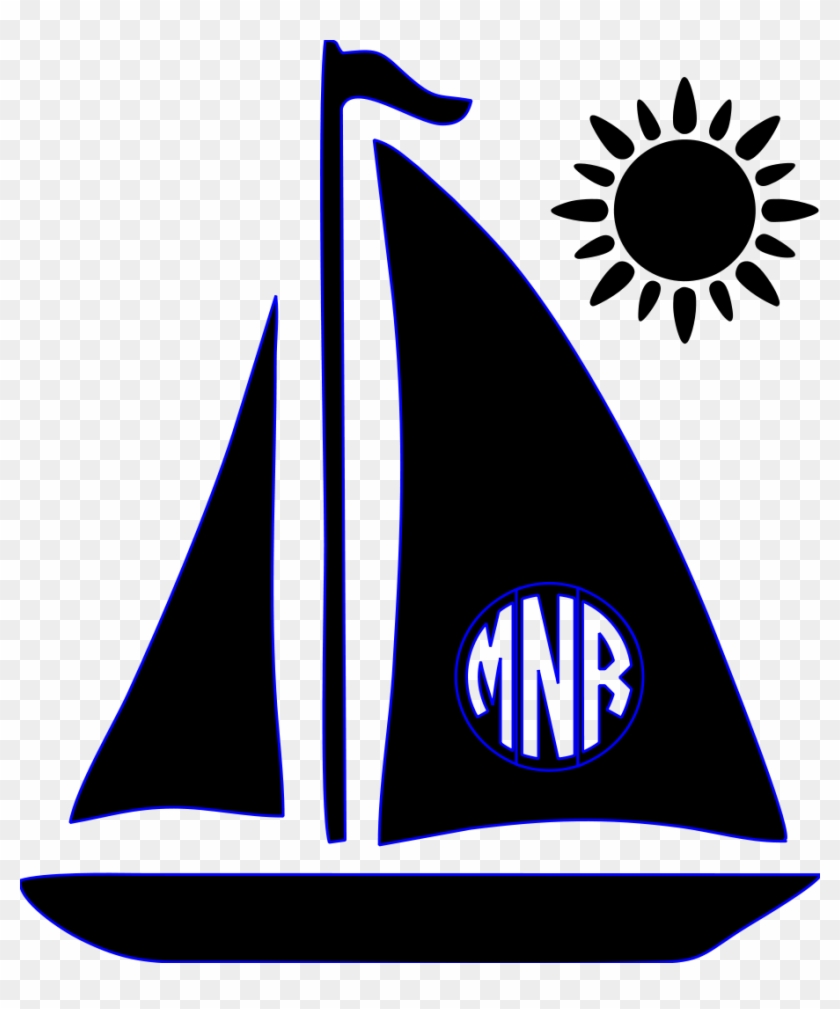 Sailboat Sun Monogram File Size - Tumbler #206978