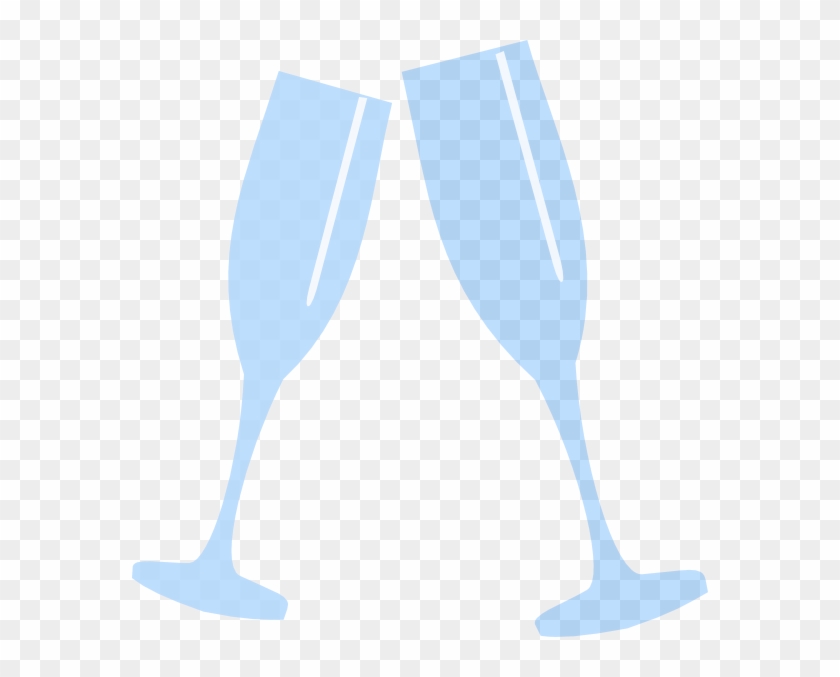 Champagne Glass Pink Svg Clip Arts 576 X 597 Px - Champagne Glasses Clipart Blue #207010
