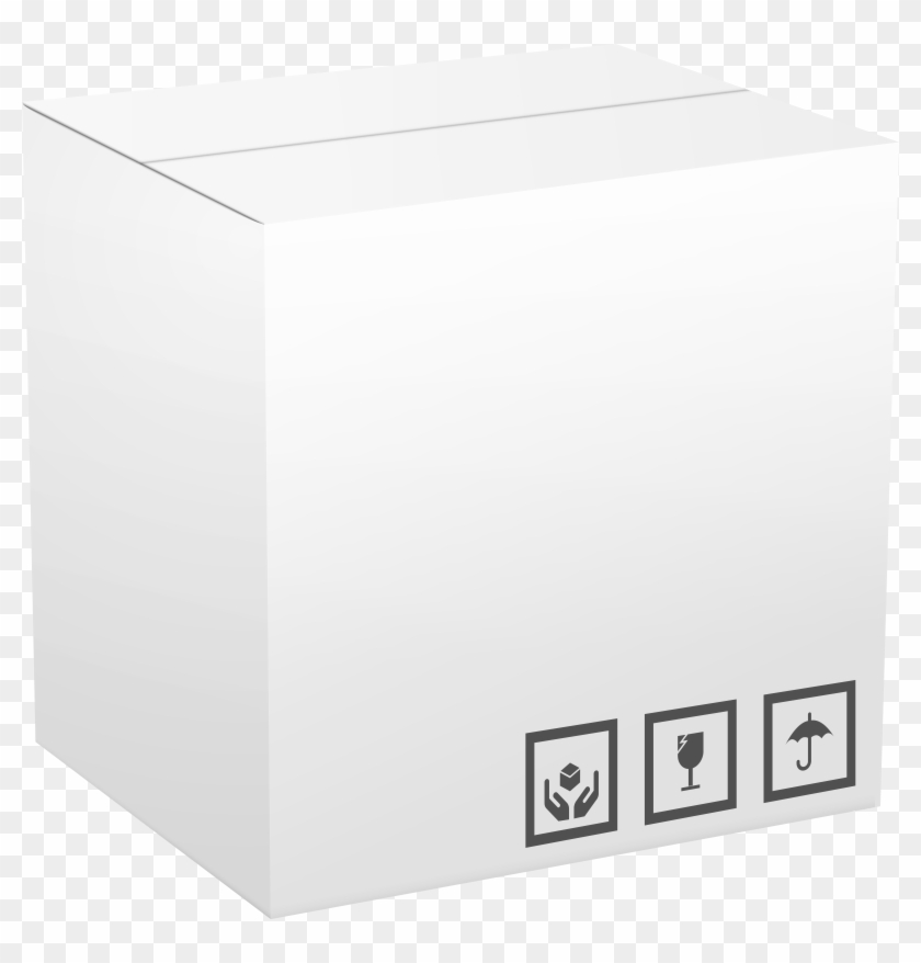 White Cardboard Box Png Clip Art - White Cardboard Box Png Clip Art #207068