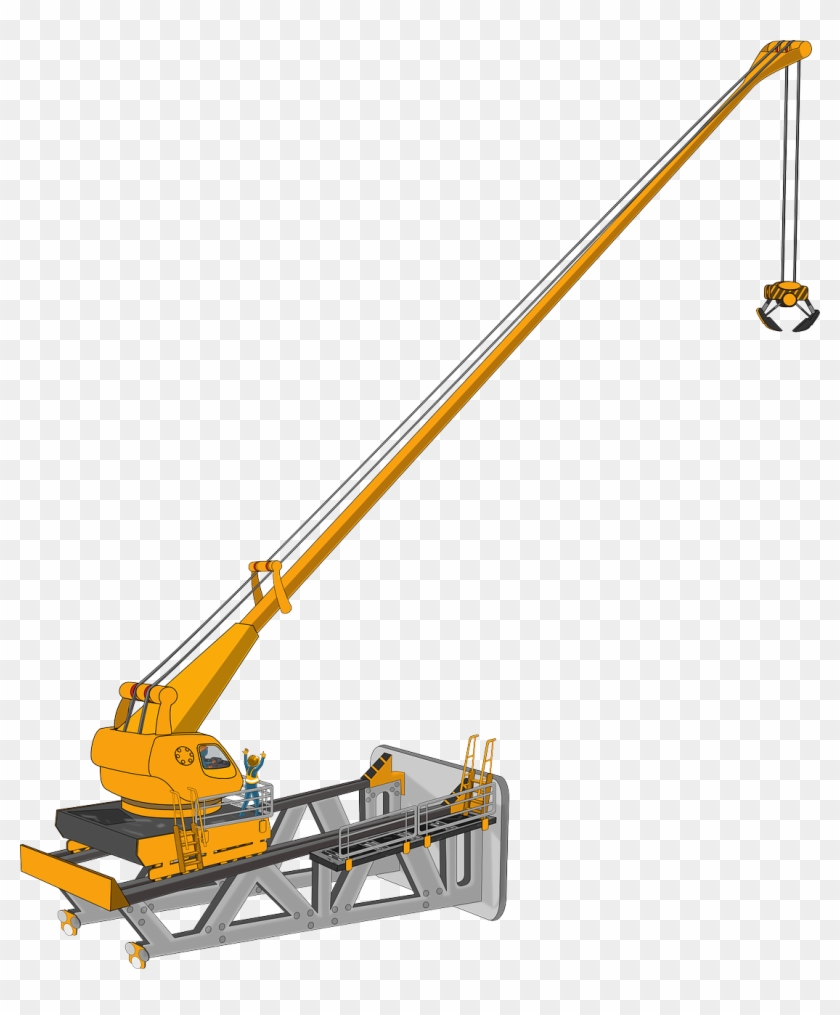 Crane Free To Use Clipart - Maquinas Para Construir Edificios #207046