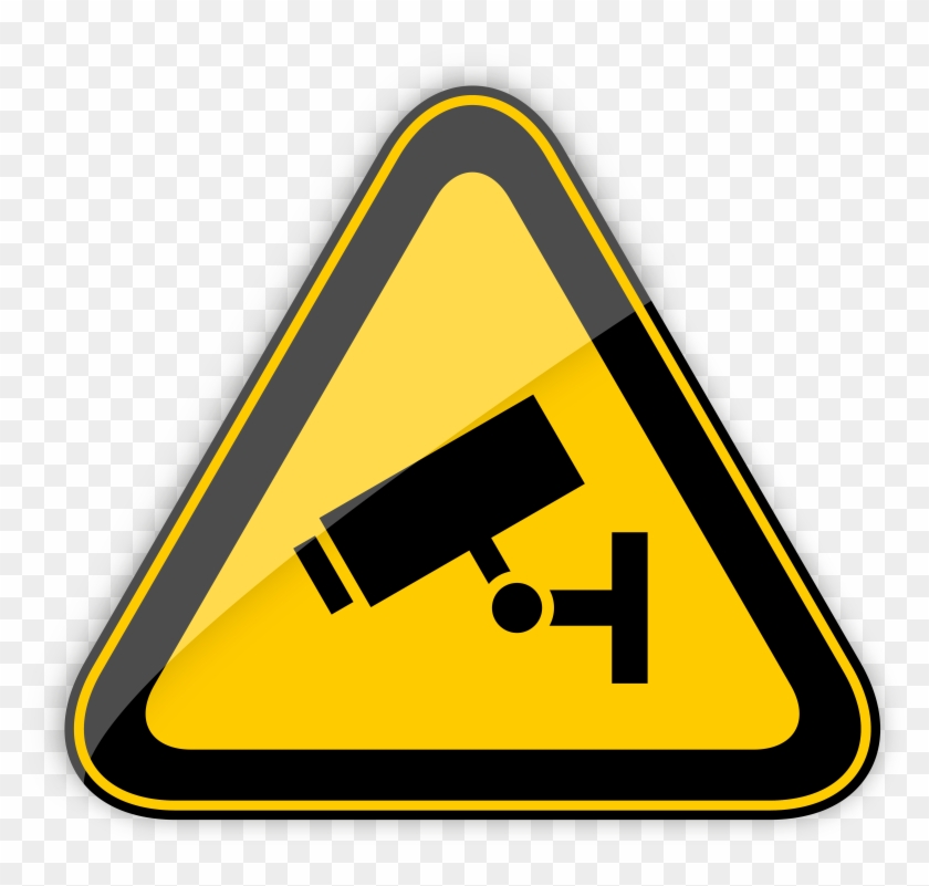 Cctv In Operation Warning Sign Png Clipart - Highly Flammable Warning Sign #207123
