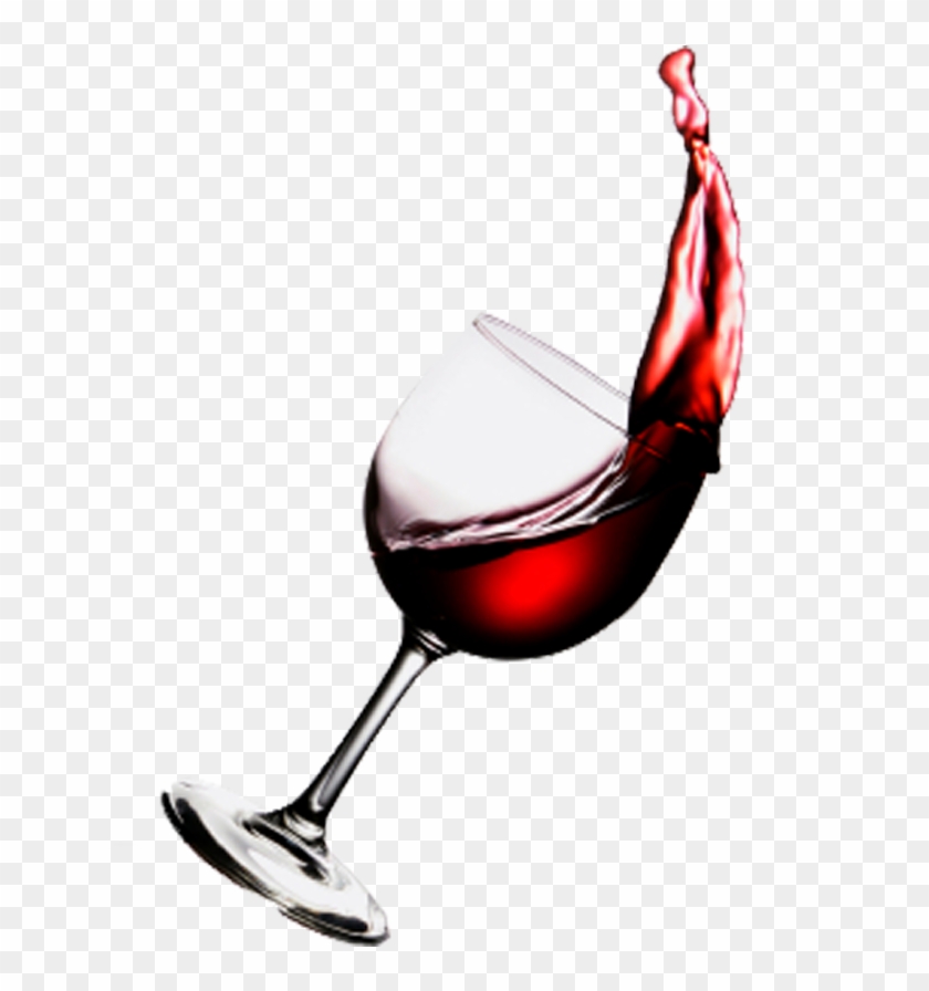 Wine Glass Red Wine Clip Art - Wine Glass Spilling Clip Art #207273
