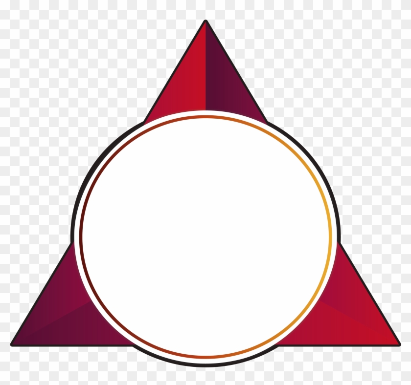 Red Triangle Clip Art - Triangle Png #207282