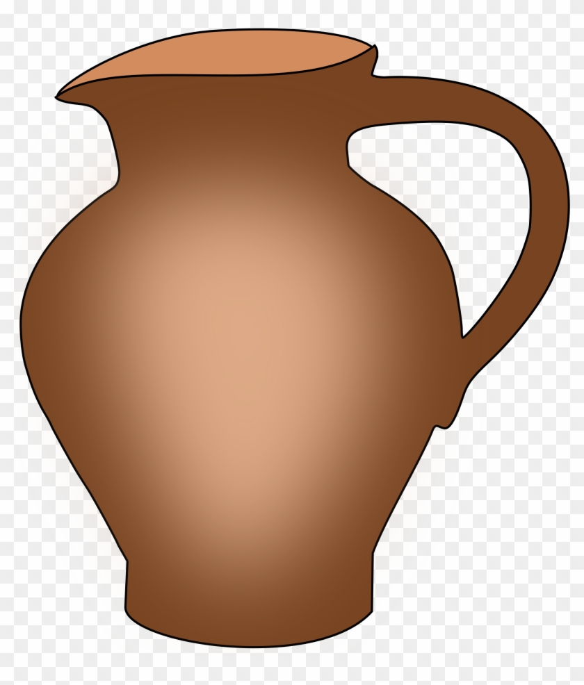 Pottery Jug Clay Clip Art - Clip Art Of Jug #207293