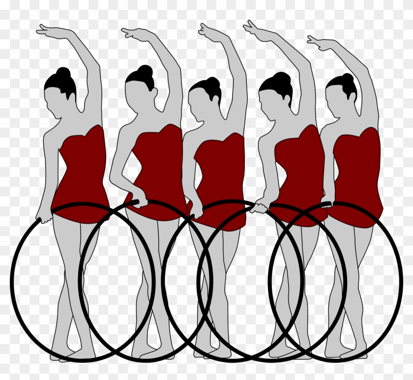 Gymnastics With Bows - Desenho Da Ginástica Rítmica #207366