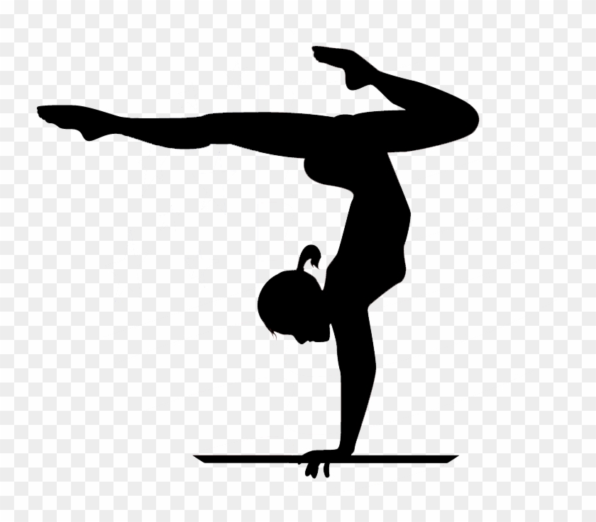 Gymnastics Handstand Cheerleading Clip Art - Gymnastics Vector #207374