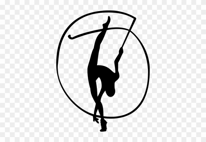 30000 Ribbon Banner Png Public Domain Vectors - Rhythmic Gymnastic Clip Art #207387