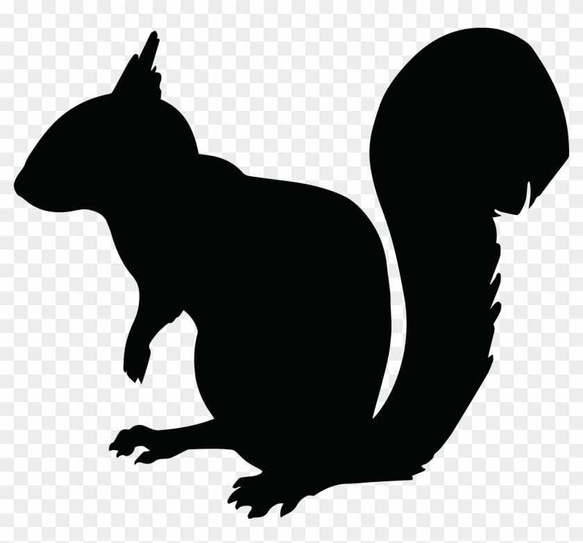 Clipart - Squirrel Silhouette Png #207398