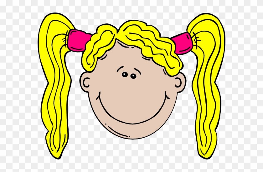 Blonde Girl Clip Art At Clker - Cartoon Blonde Girl Face #207510