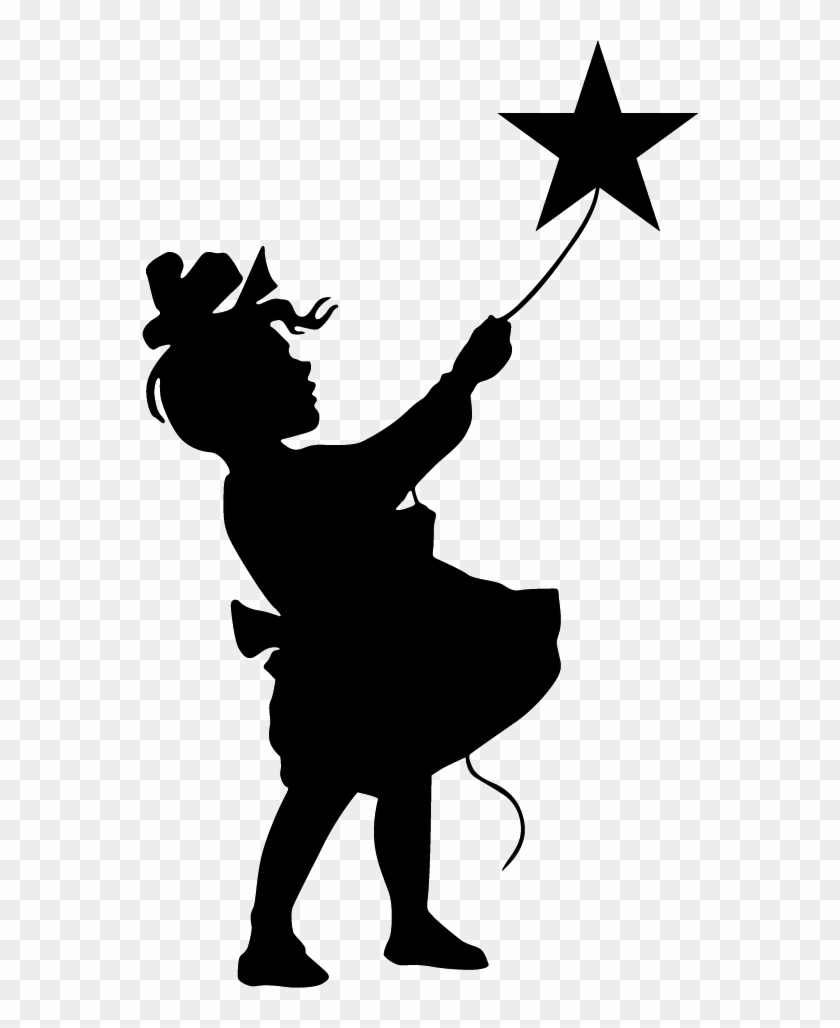 Girl Catching A Star Art Pinterest Silhouettes, Cricut - Little Girl Silhouette #207512