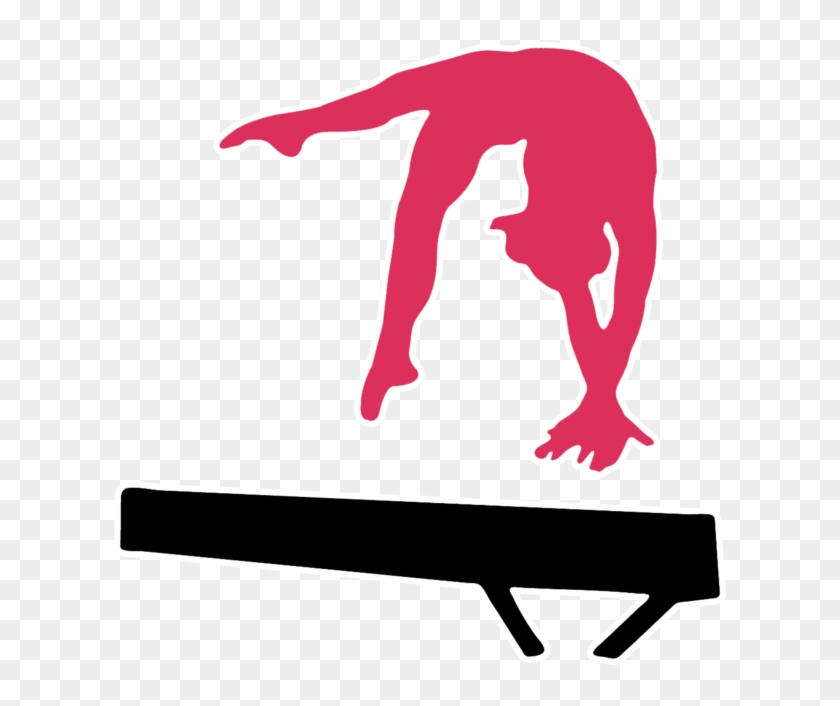 Gymnast Silhouette Beam #207534