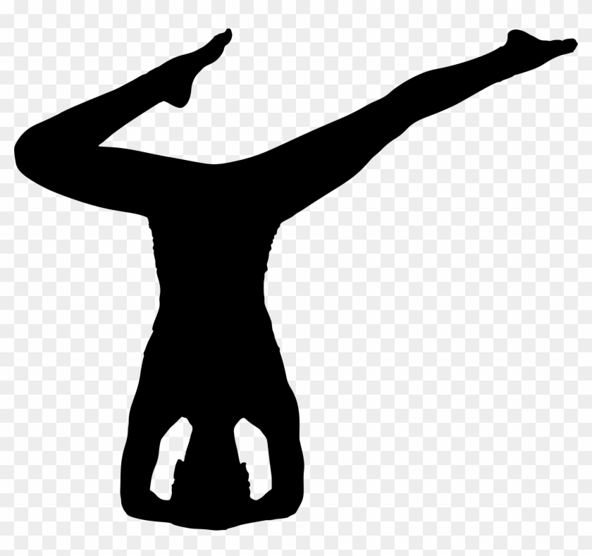 Silhouette Of Woman Doing Yoga Pose 22386341 PNG