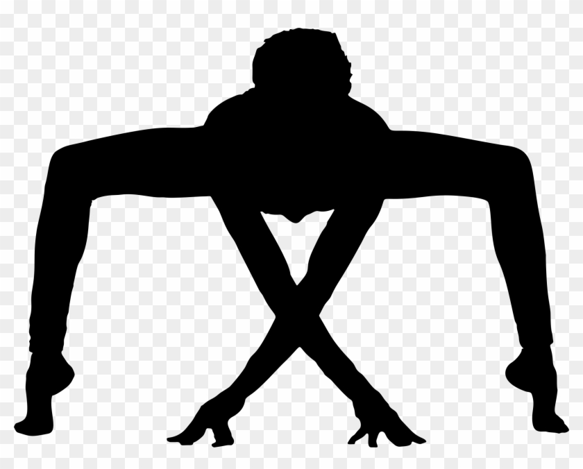 Male Yoga Pose Silhouette 3 Icons Png - Yoga Pose Silhouette #207647