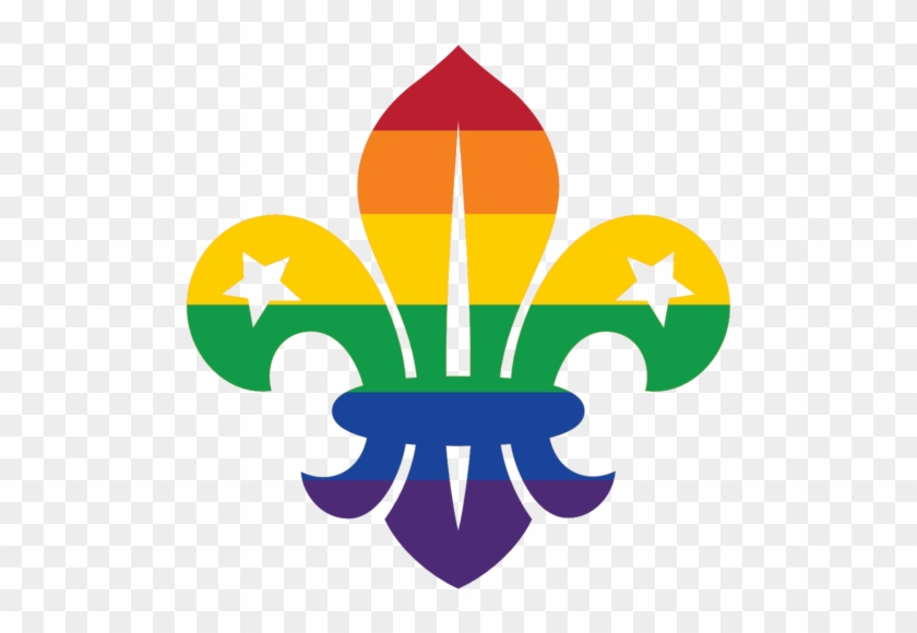 Rainbow Fleur De Lis - New Explorer Scout Logo 2015 #1309688