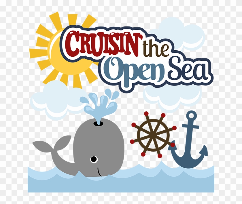 Cruisin' The Open Sea Svg Scrapbook Collection Whale - Scrapbooking #1309706