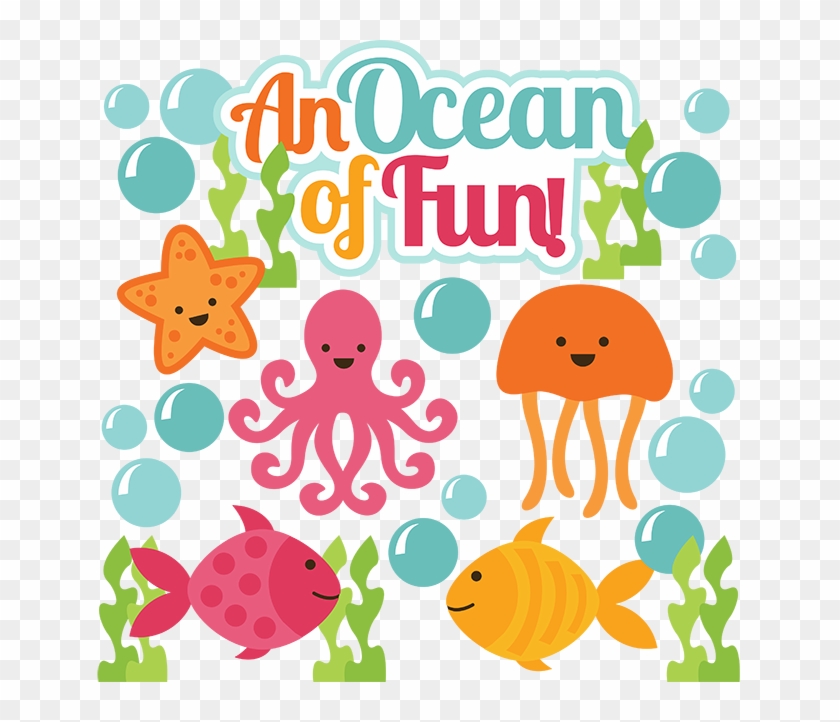 An Ocean Of Fun Svg Scrapbook Cute Svg Cuts Cut Files - Under The Sea Images Clip Art #1309715