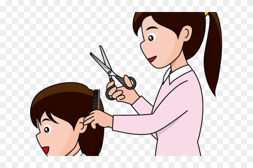 Haircut Clipart Women - Lady Cutting Hair Clip Art - Free Transparent PNG  Clipart Images Download