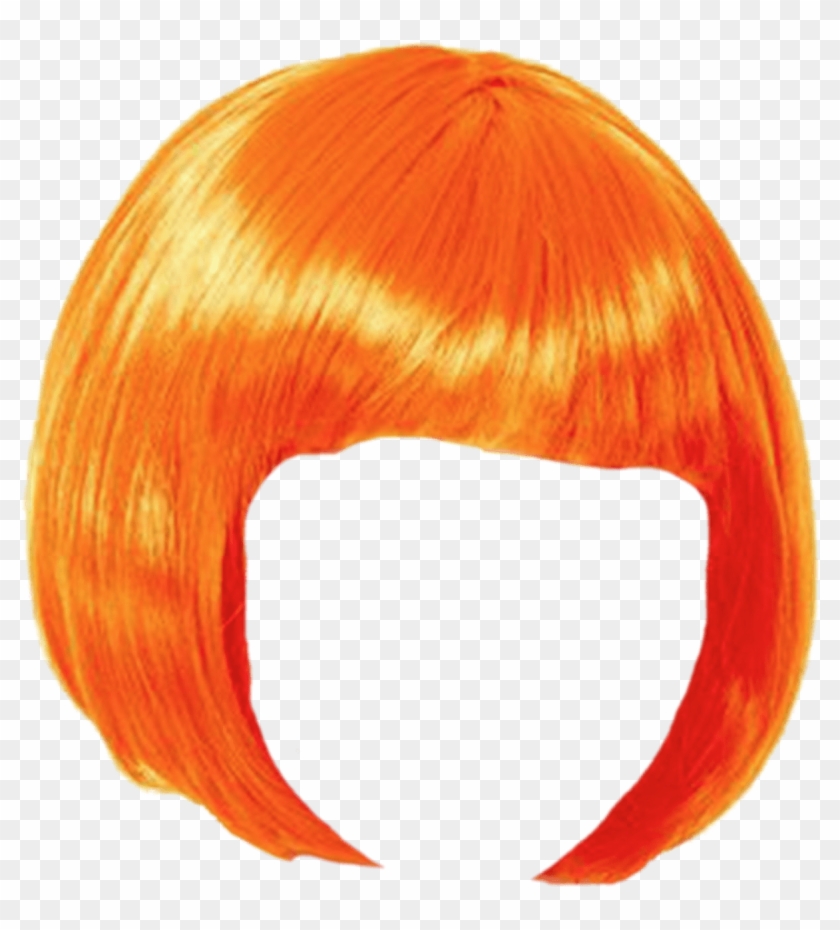 Wig Orange Bob Transparent Png - Wig Png #1309755