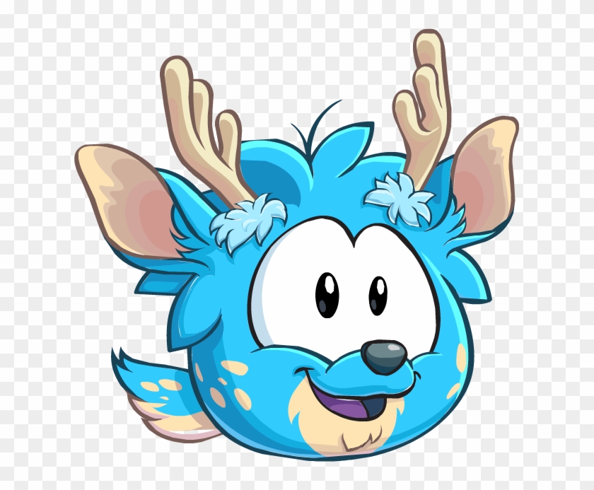 Blue Deer Puffle - Club Penguin Deer Puffle #1309934