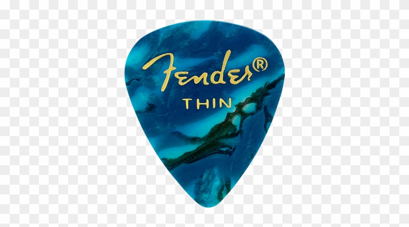 Fender 351 Thin Ocean Turquoise Pick Pack - Fender 351 Shape Premium Picks (144 Pack) #1310041