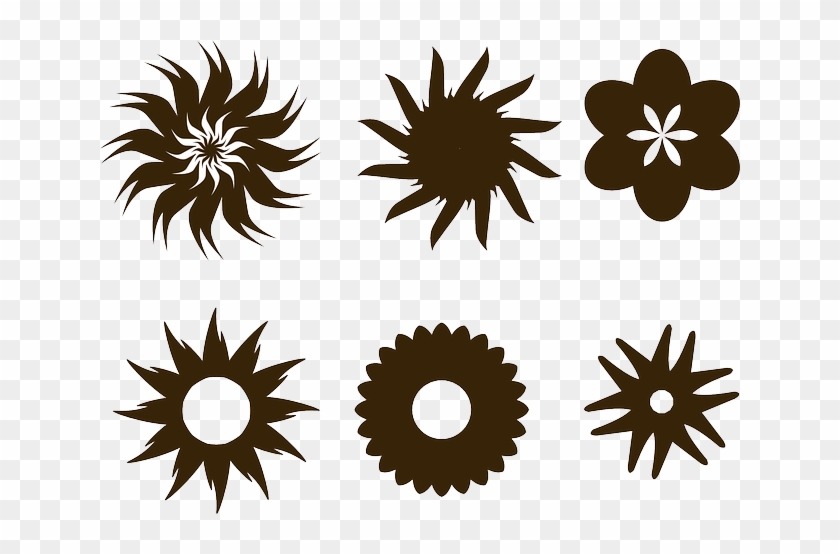 Elements Swirls, Flowers, Elements - Round Designs Clip Art #1310103