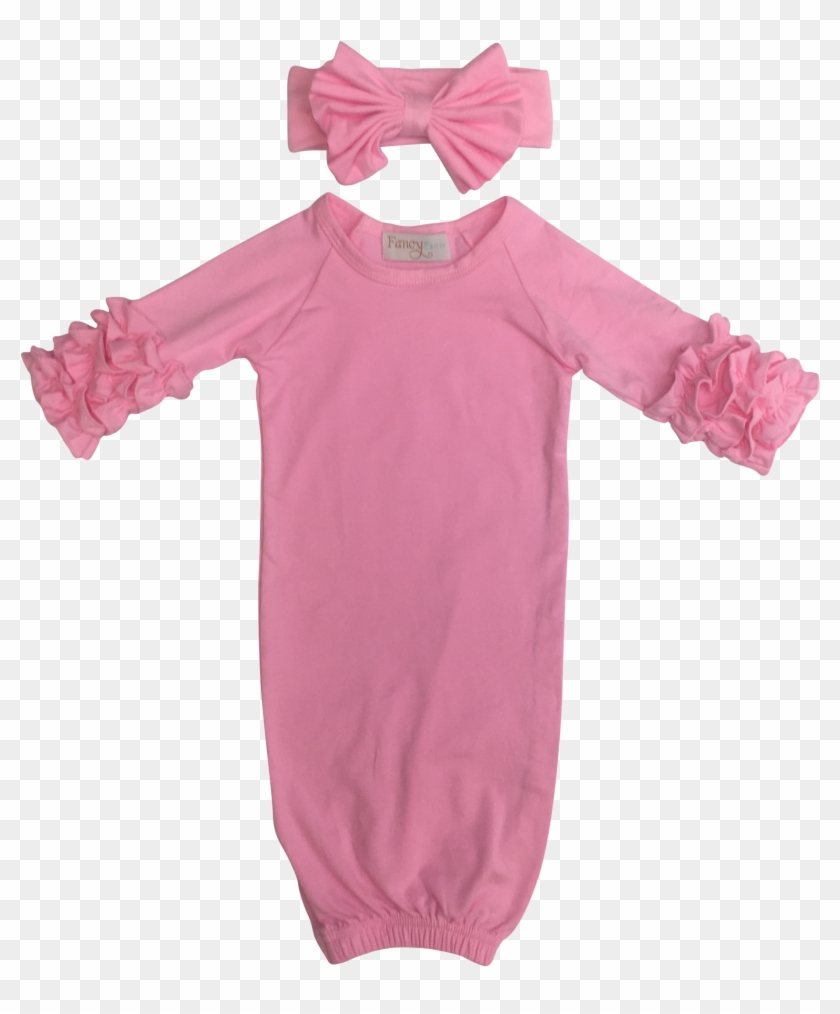 Pink Infant Layette Gown - Girl #1310175