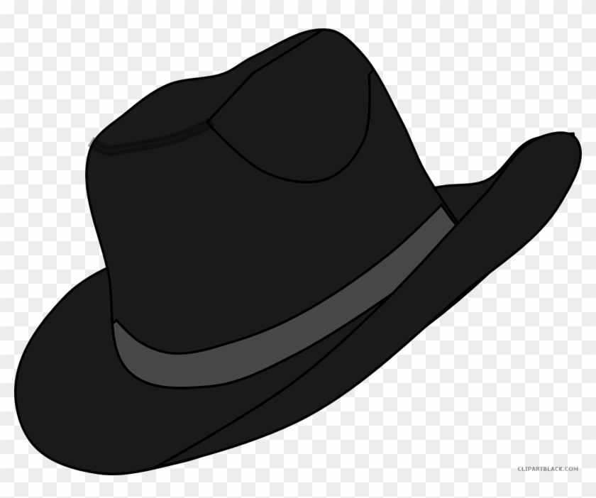 Cowboy Hat Tools Free Black White Clipart Images Clipartblack - Clip Art #1310204
