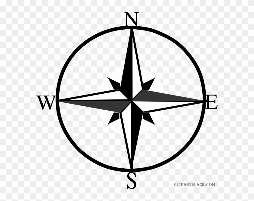 North East South West Compass Tools Free Black White - North Clipart #1310298