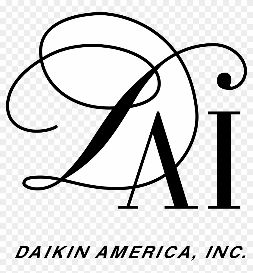 Daikin America Logo Black And White - Line Art #1310370
