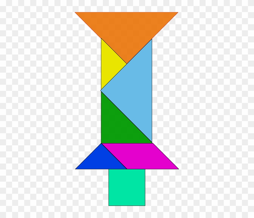 Chinese Red, Green, Blue, Shapes, Purple, Triangle, - Tangram Animated Gif #1310404