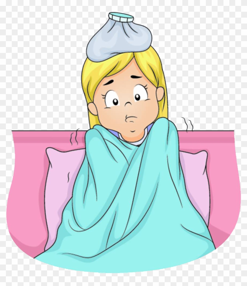 Stock Photography Royalty-free Girl Clip Art - Sick Cartoon Of Girl #1310418