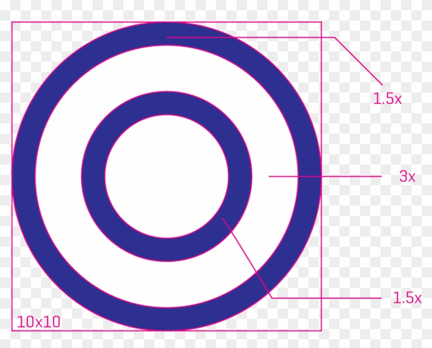 To Create The Inner Red Half-circles I Simply Divided - Circle #1310442