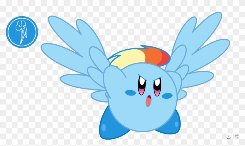 Rainbow Dash Pinkie Pie Twilight Sparkle Applejack - Rainbow Dash Kirby #1310517