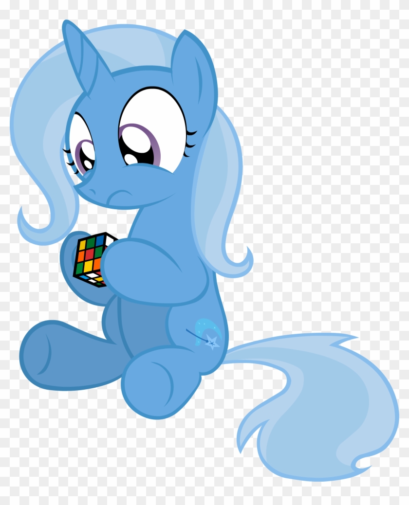 Twilight Sparkle Rarity Trixie Pony Blue Mammal Cartoon - Mlp Trixie Filly #1310525