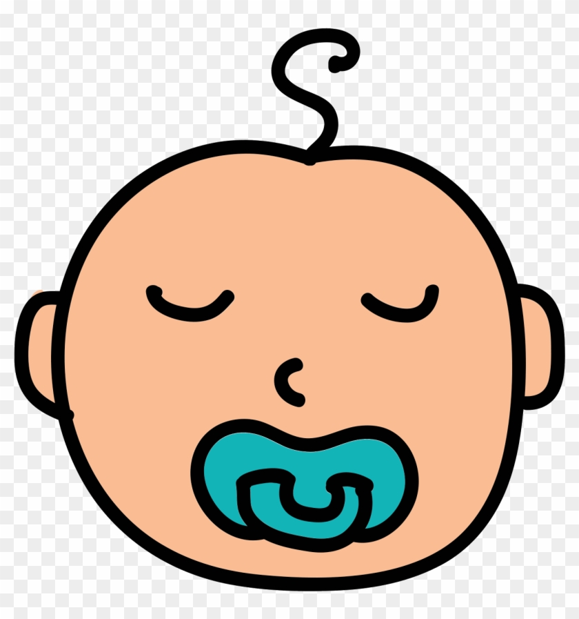 Sleeping Baby Icon - Smiley Face Clip Art #1310639