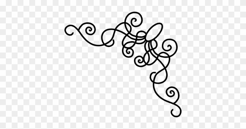 Corner Borders Clip Art - Black And White Borders #1310691