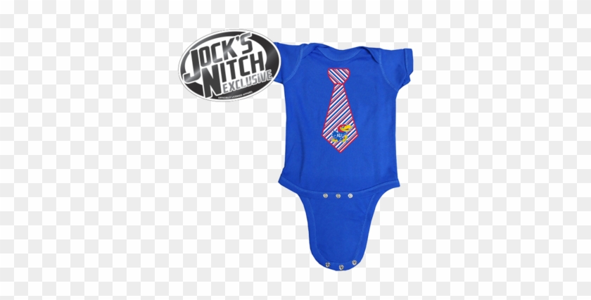 Kansas Jayhawks Tie Onesie - Jocks Nitch #1310734