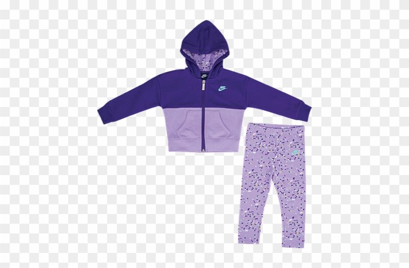 Good Nike Club Fullzip Hoodie W/leggings Set Girls - Hoodie #1310735