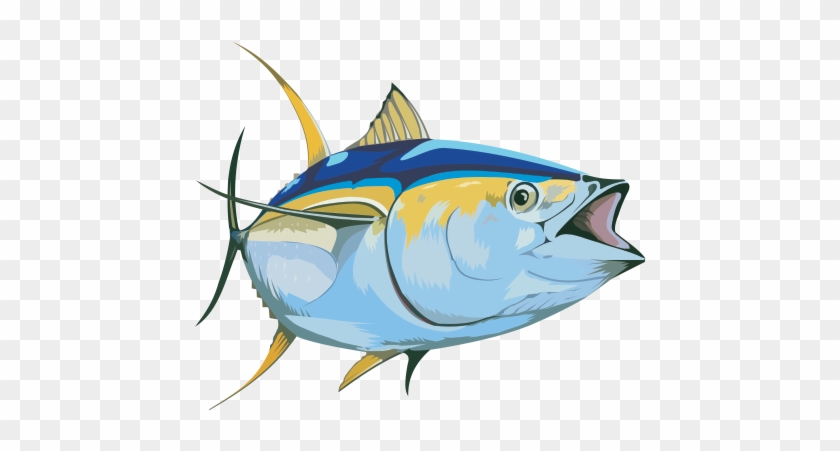 Thunnus Swordfish Fish Steak Tuna Fish Sandwich Clip - Fish Vector #1310747