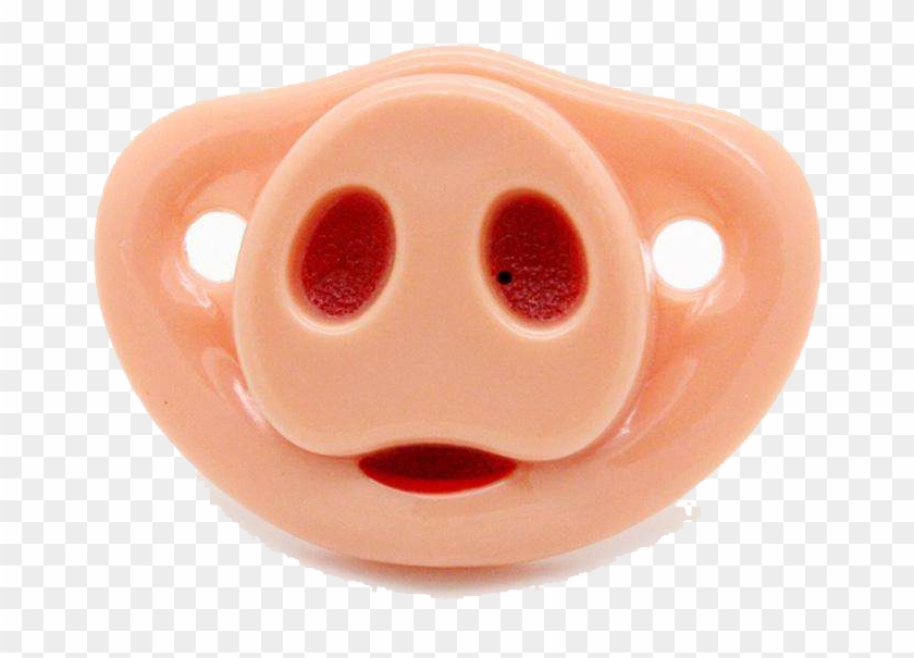 Domestic Pig Nose Pacifier Infant - Pacifier #1310796