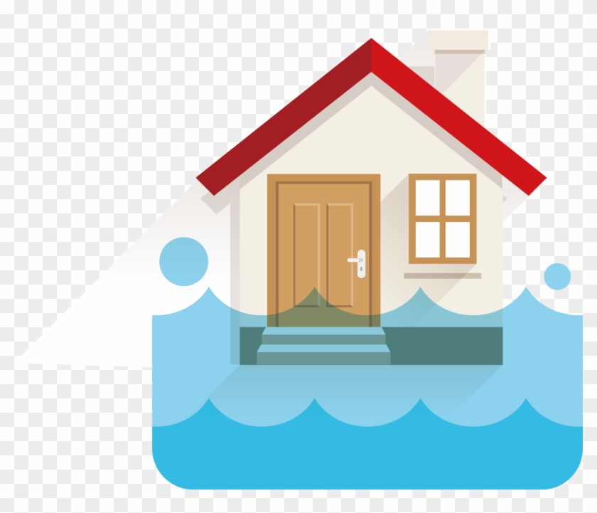 Flood Clipart Water Damage - 地震 卡通 #1310890