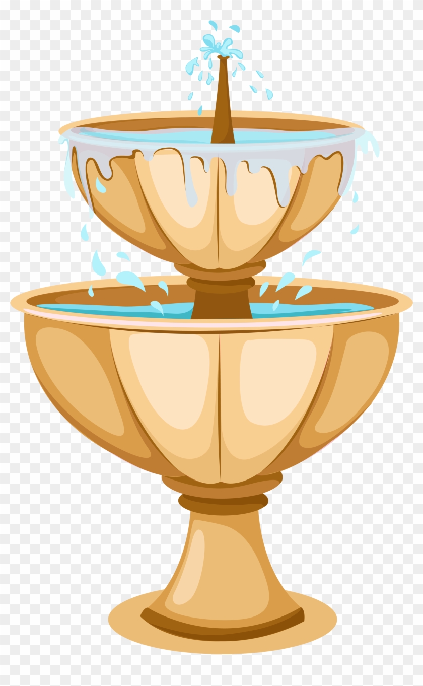 Garden Fountain Png Clipart - Fountain Clipart Png #1311077