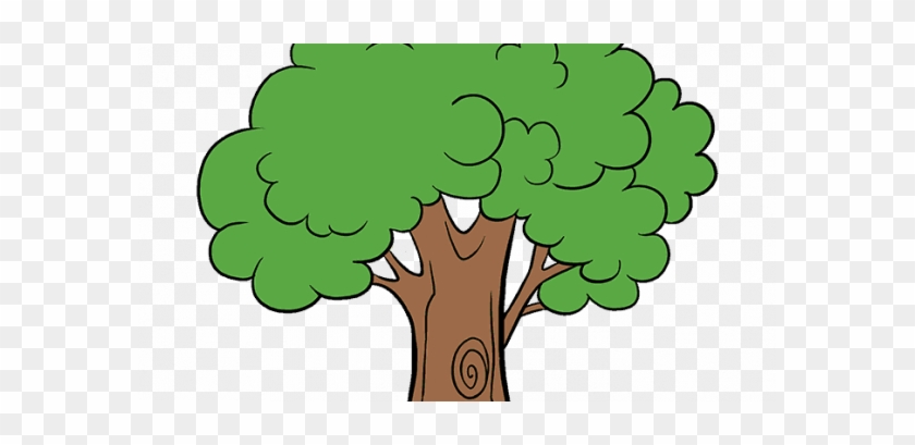 Unlimited Cartoon Tree Picture How To Draw A Easy Step - Draw A Cartoon Tree #1311084