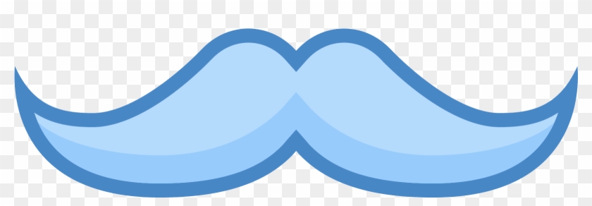 English Mustache Icon - Blue Mustache Png #1311114