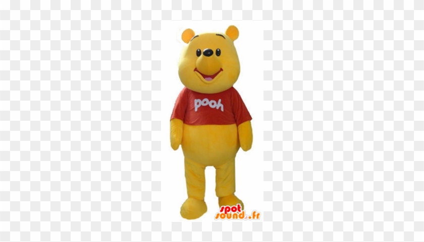 Mascot Winnie The Pooh, Famous Cartoon Yellow Bear - Ours Jaune Dessin Animé #1311118