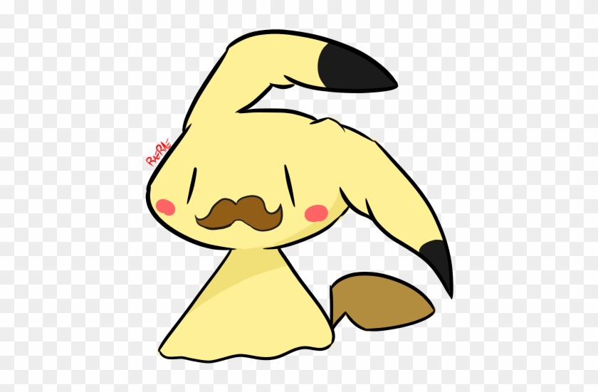 Mustache Mimikyu By Myumimon - Mustache Mimikyu By Myumimon #1311119