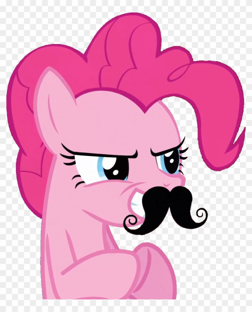 Mustache By Demon1887 - Mlp Pinkie Pie Gif #1311124