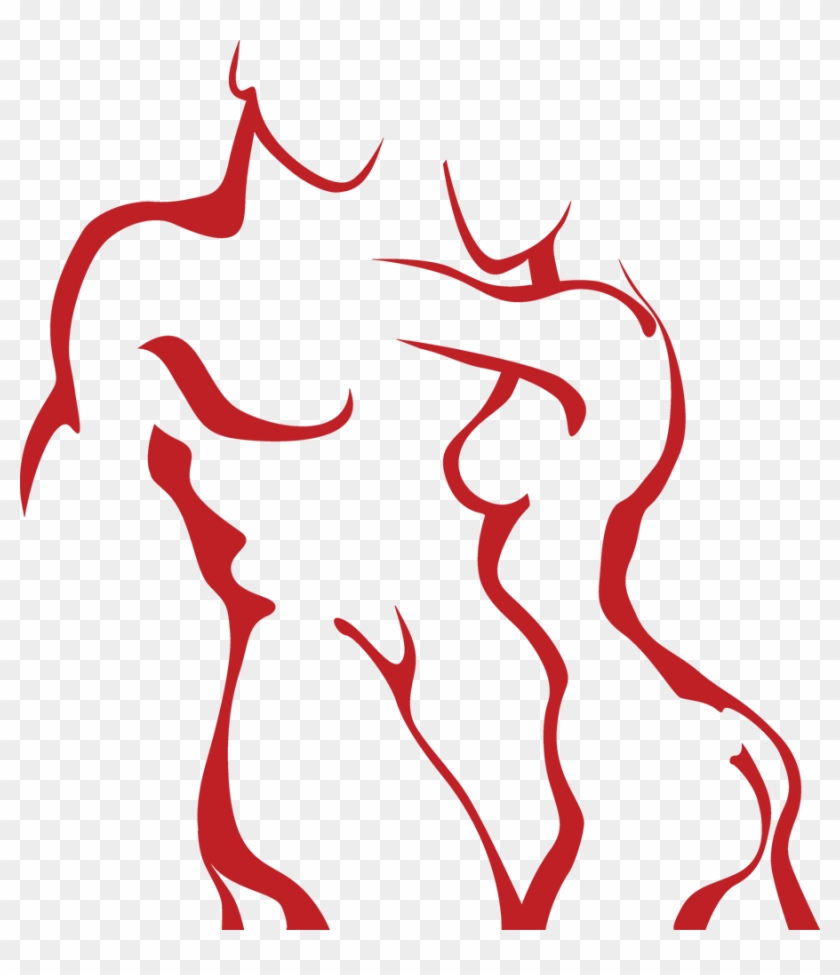 Start Meeting New People And Gain Access To One Of - Man And Woman Silhouette Drawing #1311326