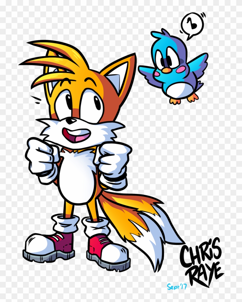 Tails And Flicky By Chris In The Abyss - Digital Art #1311474